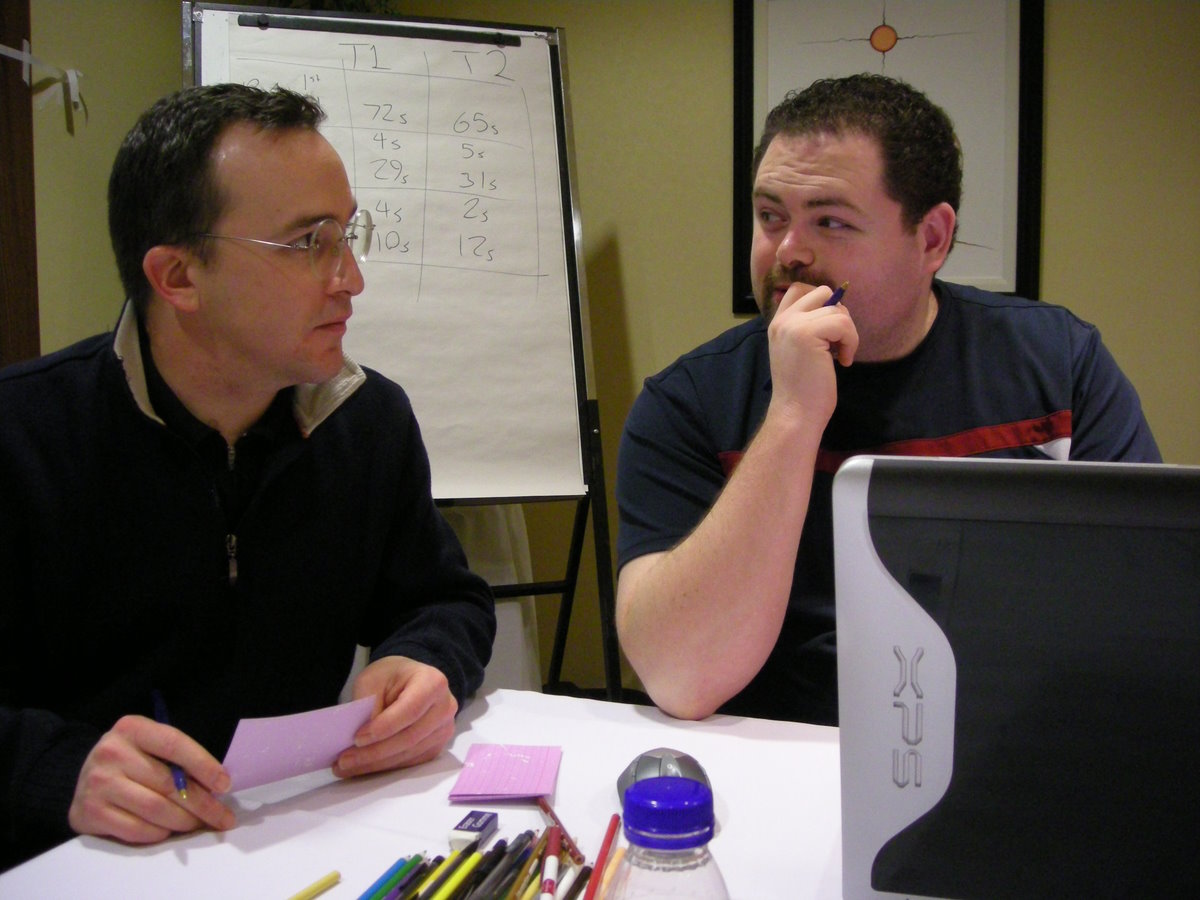 Me at a Scrum Training course in 2007